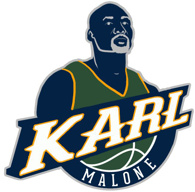 Utah Jazz Karl Malone Logo DIY iron on transfer (heat transfer)